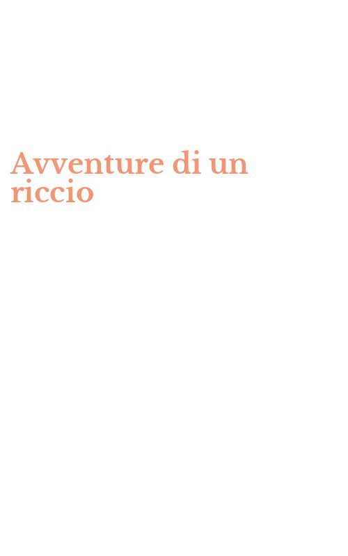 Avventure di un riccio