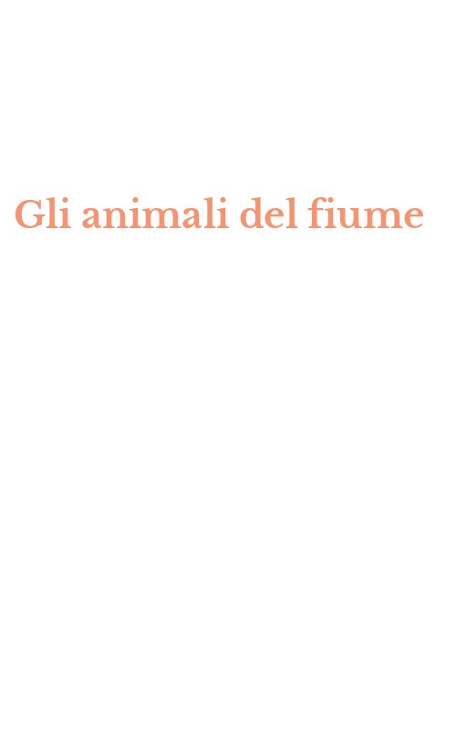 Gli animali del fiume