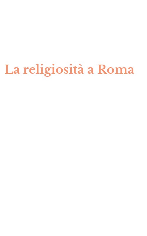 La religiosità a Roma