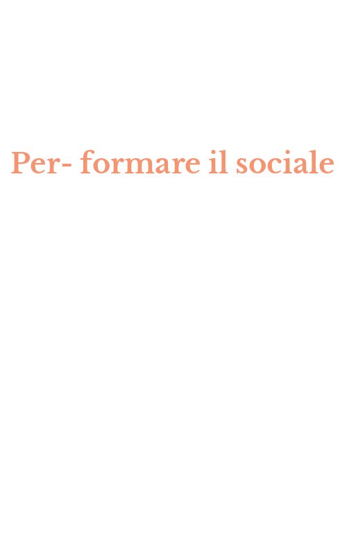 Per-formare il sociale