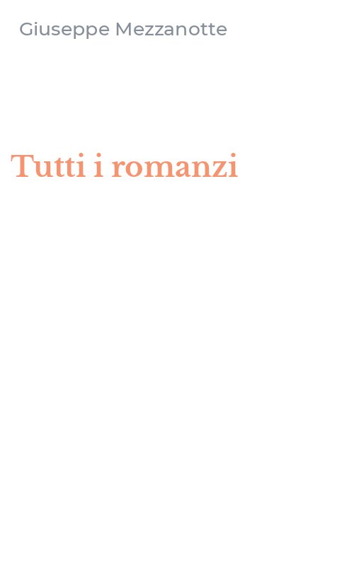 Tutti i romanzi
