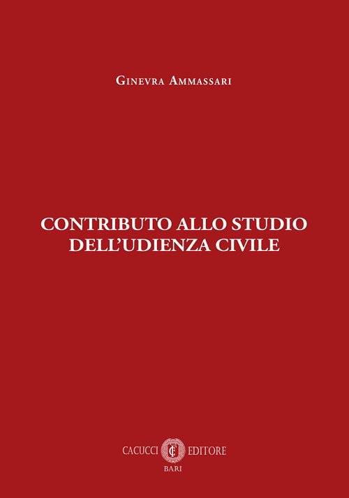 Contributo allo studio dell'udienza civile