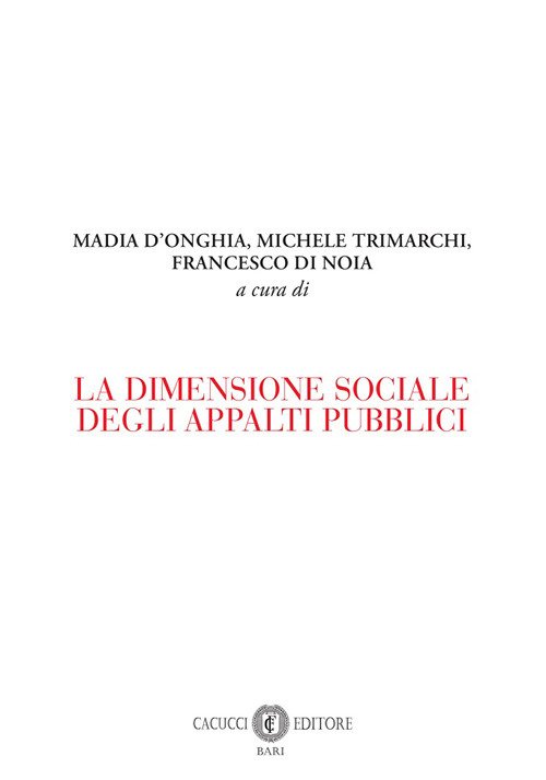 La dimensione sociale degli appalti pubblici