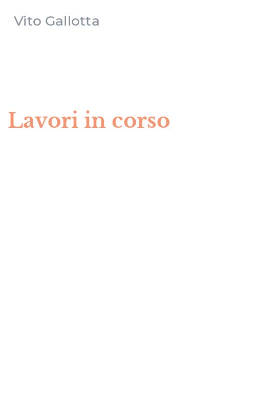Lavori in corso