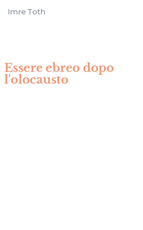 Essere ebreo dopo l'olocausto