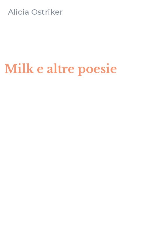Milk e altre poesie