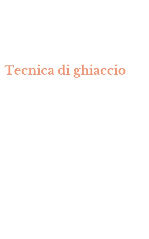 Tecnica di ghiaccio
