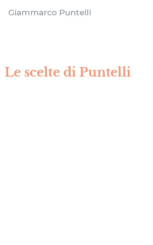 Le scelte di Puntelli