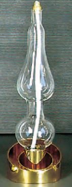 LAMPADA  A UNA  FIAMMA OTTONE/VETRO
