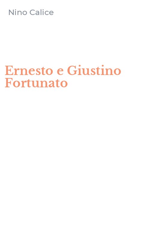 Ernesto e Giustino Fortunato