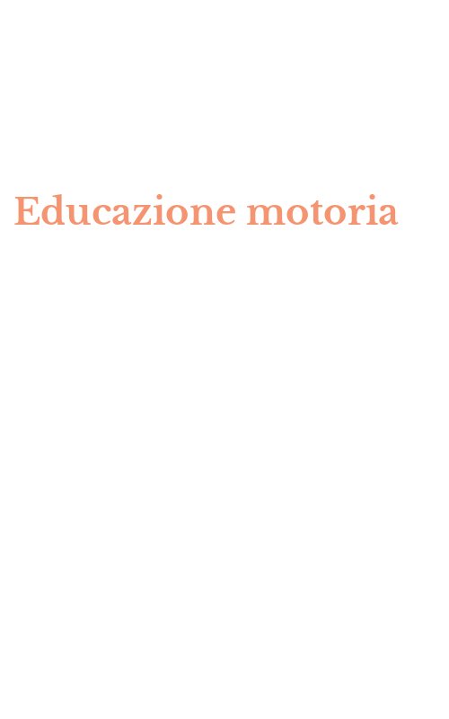 Educazione motoria