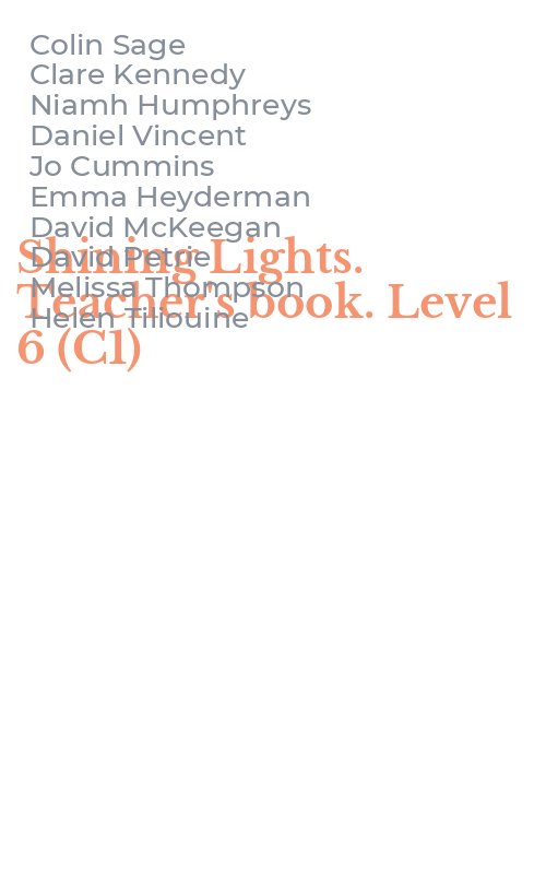 Shining Lights. Teacher's book. Level 6 (C1)