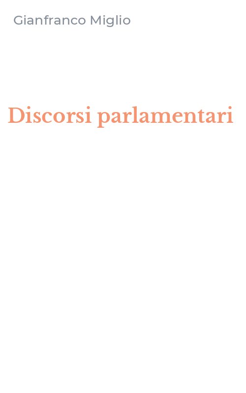 Discorsi parlamentari
