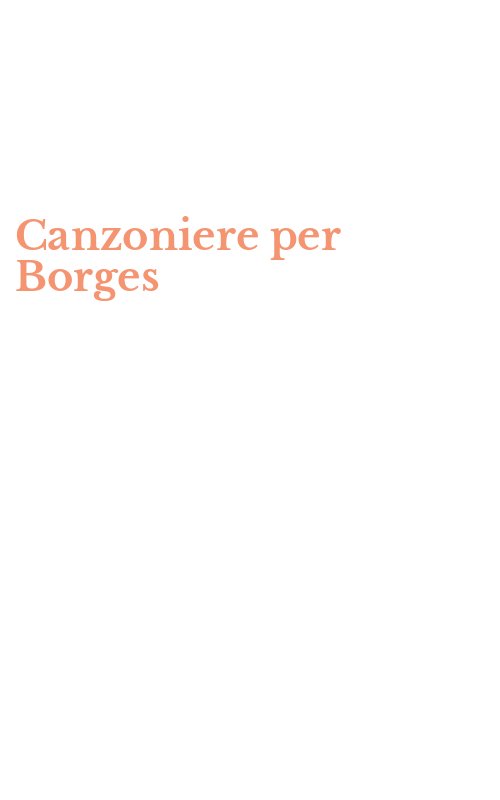 Canzoniere per Borges