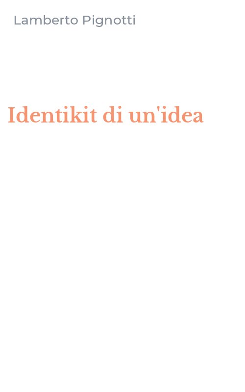 Identikit di un'idea