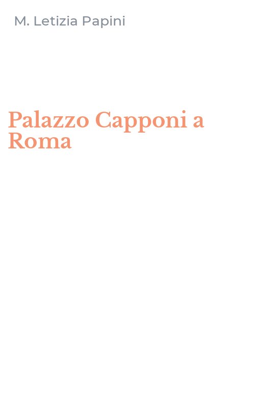 Palazzo Capponi a Roma