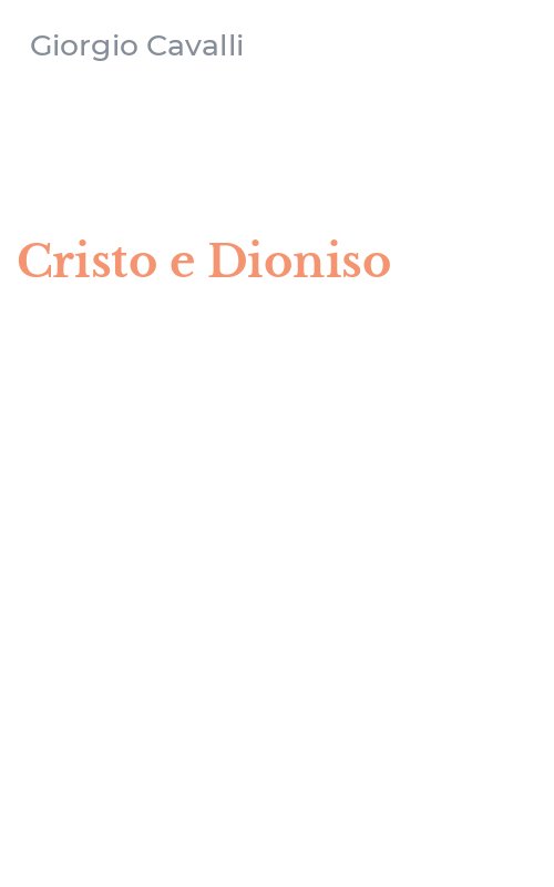 Cristo e Dioniso