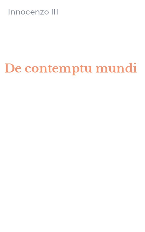 De contemptu mundi