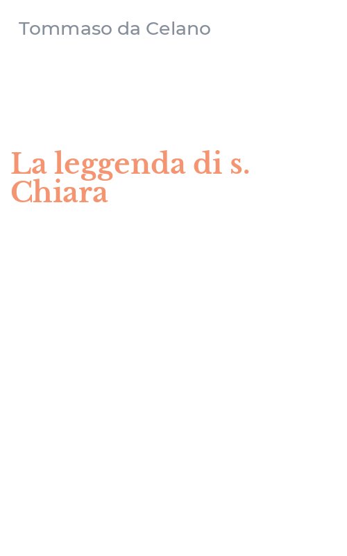 La leggenda di s. Chiara
