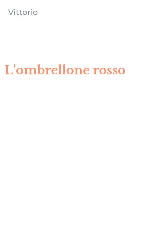 L'ombrellone rosso