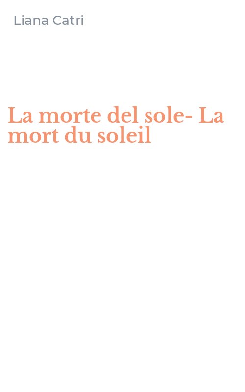 La morte del sole-La mort du soleil