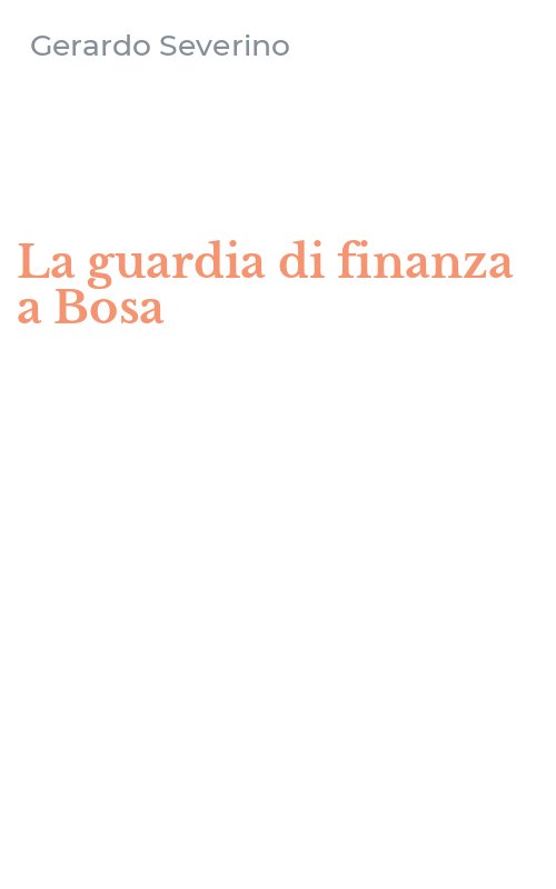 La guardia di finanza a Bosa