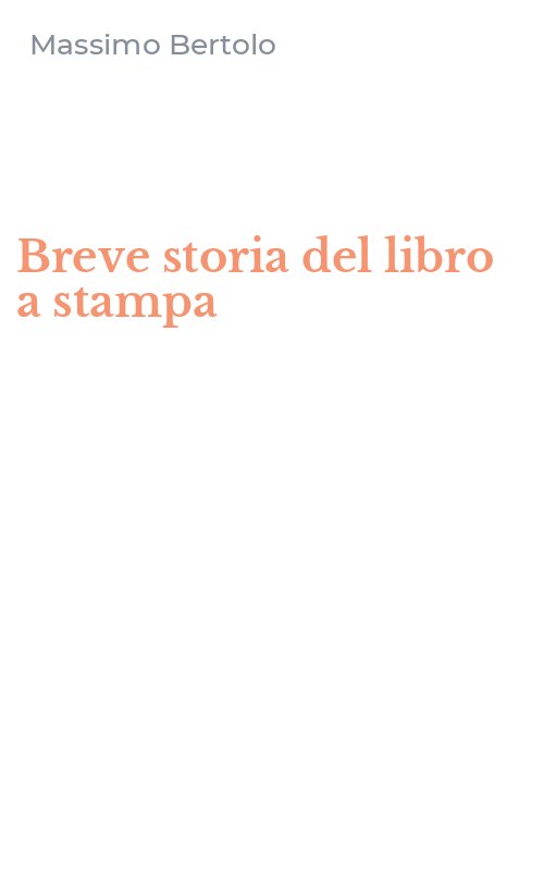 Breve storia del libro a stampa