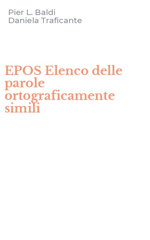 EPOS Elenco delle parole ortograficamente simili
