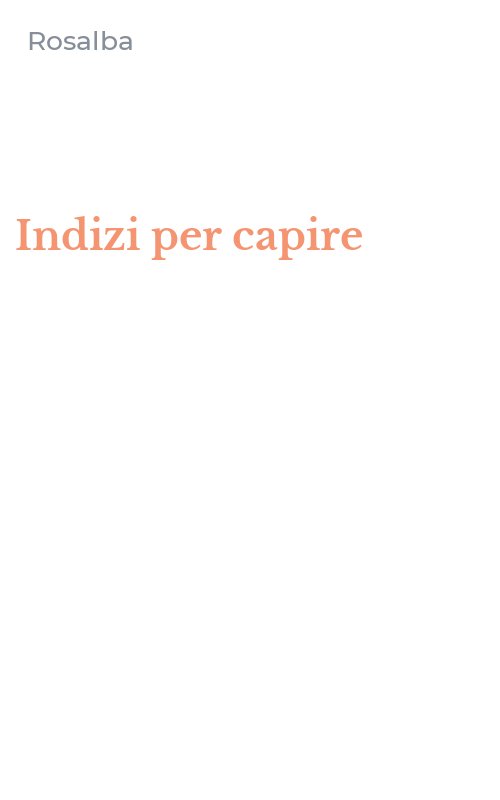 Indizi per capire