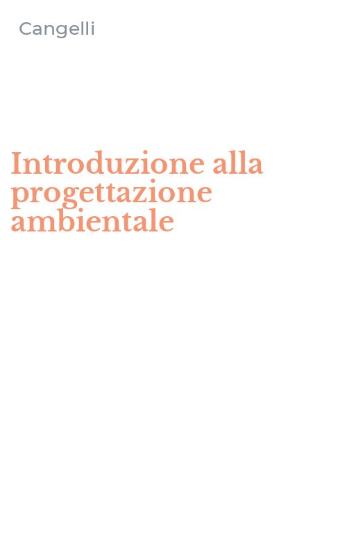 Introduzione alla progettazione ambientale
