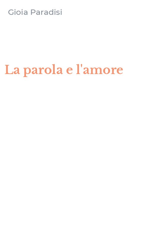 La parola e l'amore
