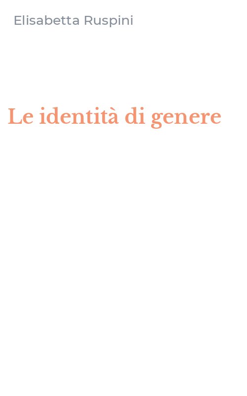 Le identità di genere