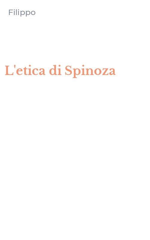 L'etica di Spinoza