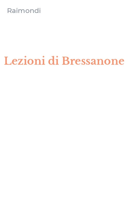 Lezioni di Bressanone
