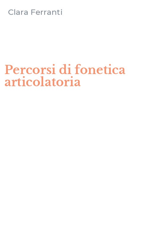 Percorsi di fonetica articolatoria