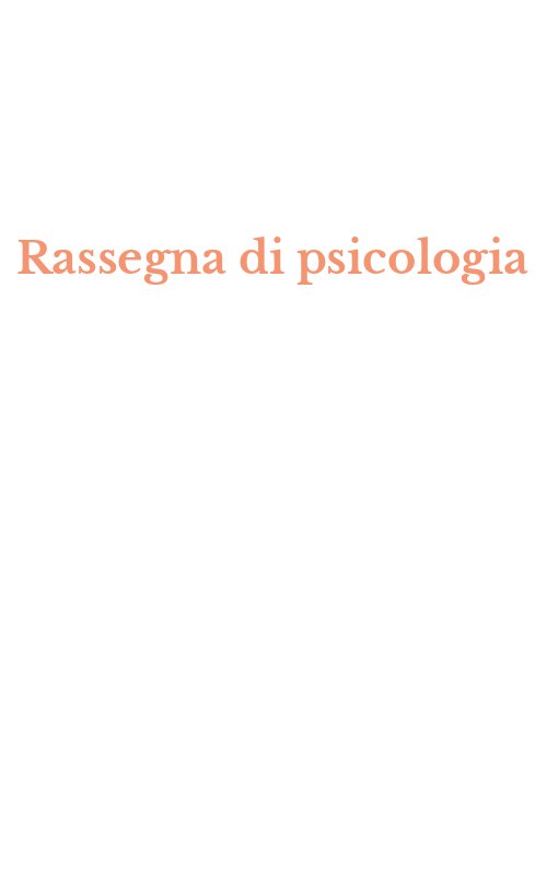 Rassegna di psicologia