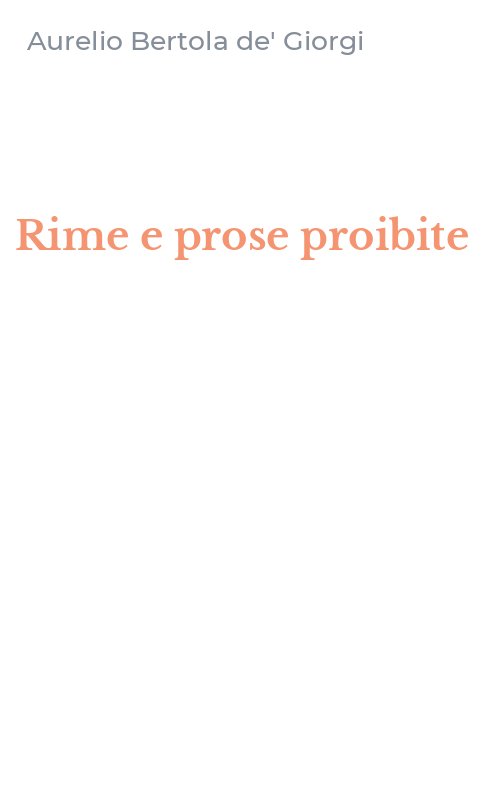 Rime e prose proibite