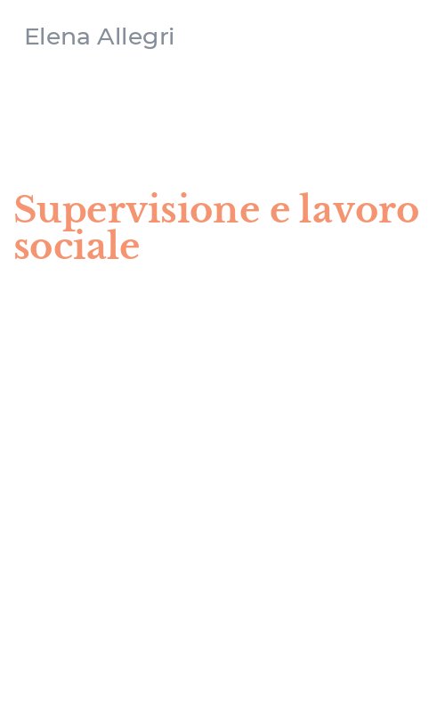 Supervisione e lavoro sociale
