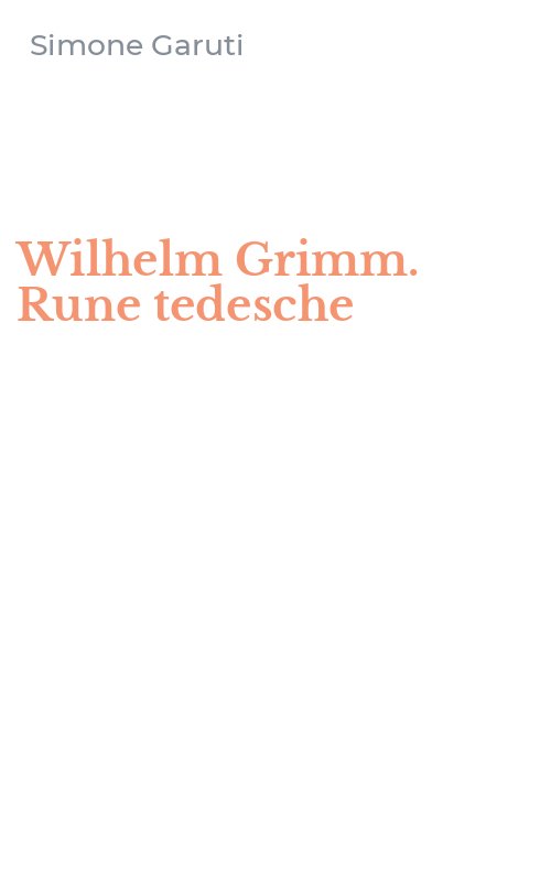 Wilhelm Grimm. Rune tedesche