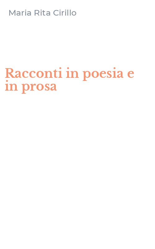 Racconti in poesia e in prosa