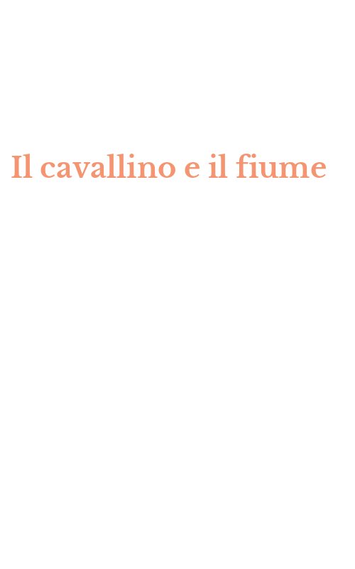 Il cavallino e il fiume