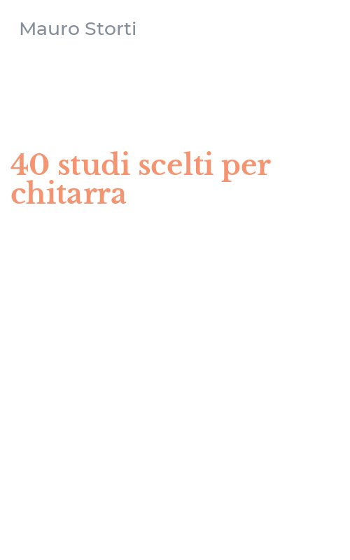 40 studi scelti per chitarra