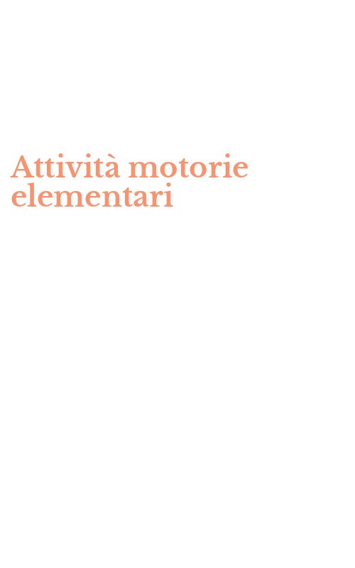 Attività motorie elementari