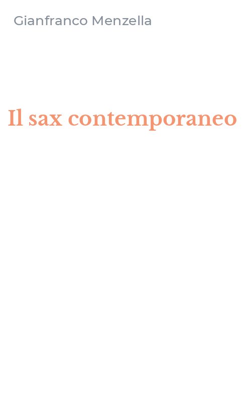 Il sax contemporaneo