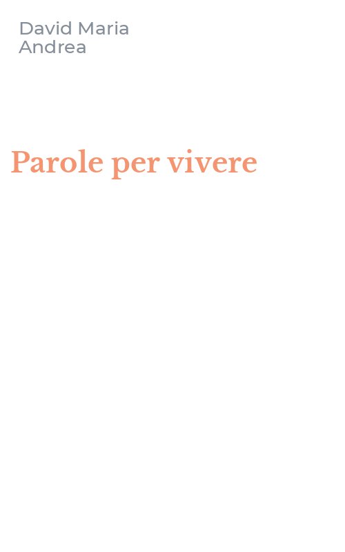 Parole per vivere