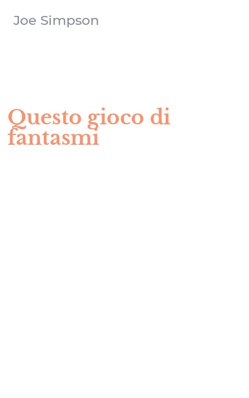 Questo gioco di fantasmi