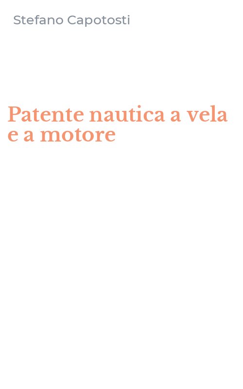 Patente nautica a vela e a motore