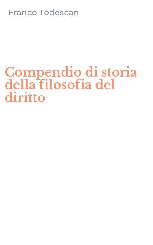 Compendio di storia della filosofia del diritto