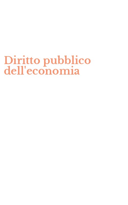 Diritto pubblico dell'economia