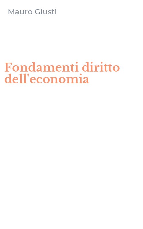 Fondamenti diritto dell'economia